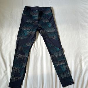 Athleta Kinetic Stealth Mesh 7/8 Tight Navy - Small